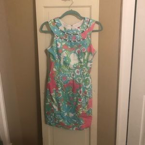 EUC Lilly Pulitzer Pink, Green, and Blue Dress